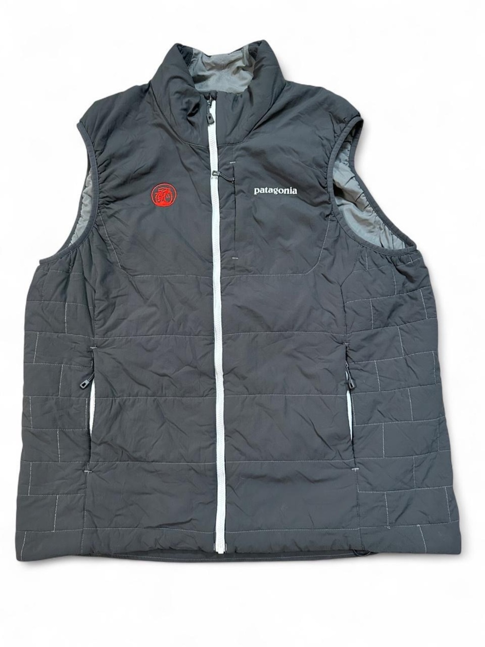 Patagonia Men’s Grey Nano-Air Ultralight Zip Up Puffer Vest Size Large